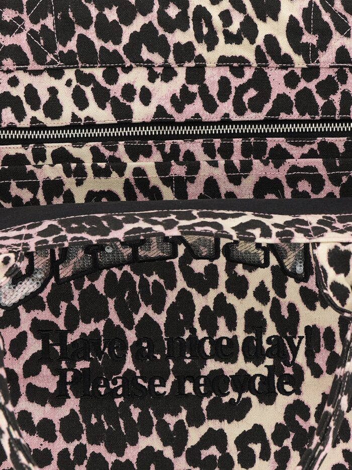GANNI 'Leopard Sequin XXL Tote' Shopping Bag
