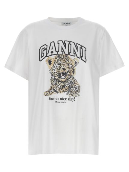 GANNI 'Leopard' T-shirt