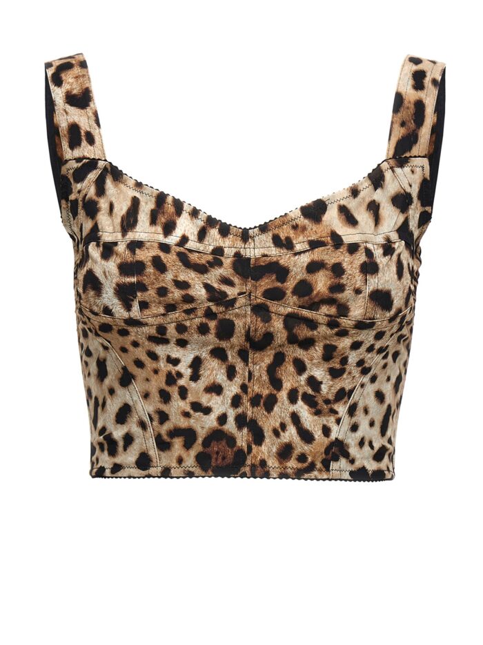 dolce & gabbana 'leopardo' bustier top Dolce & Gabbana 'Leopardo' Bustier Top