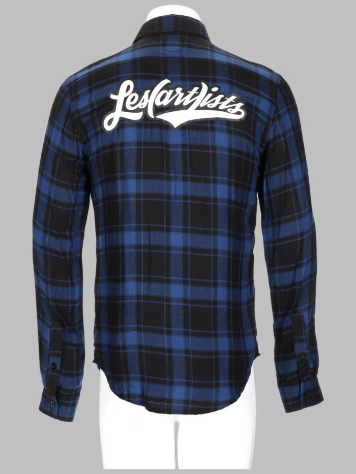 LES ARTISTS CAMICIA A QUADRI CON LOGO