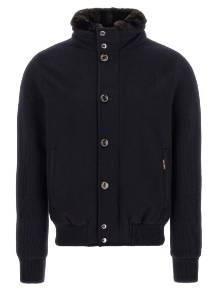 Moorer 'Levion' Wool And Cashmere Bomber Jacket