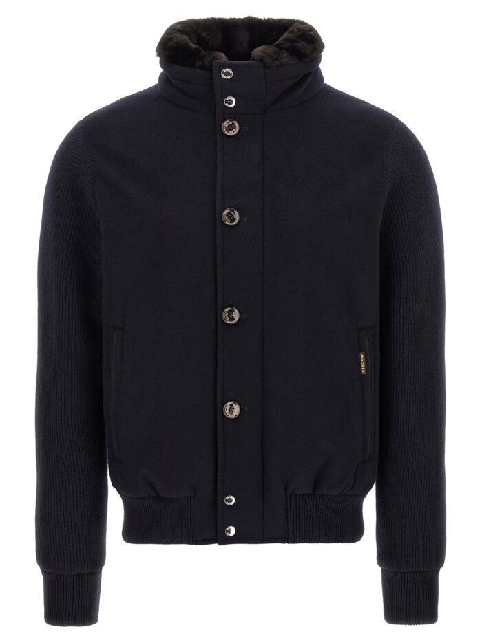 moorer 'levion' wool and cashmere bomber jacket Moorer 'Levion' Wool And Cashmere Bomber Jacket