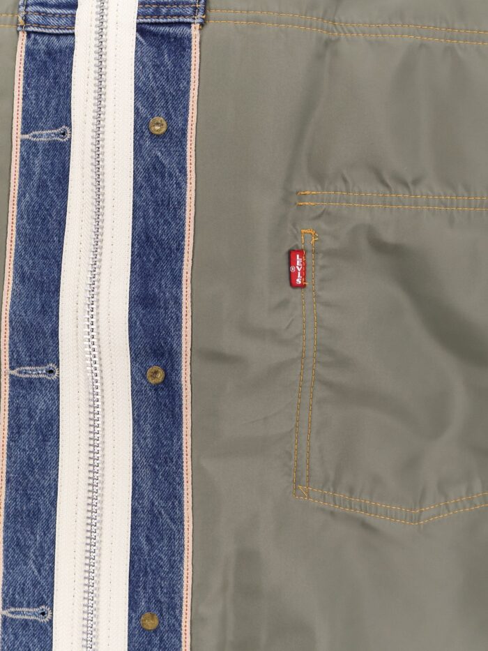 Levi's X Sacai Reversible Denim And Nylon Bomber Jacket
