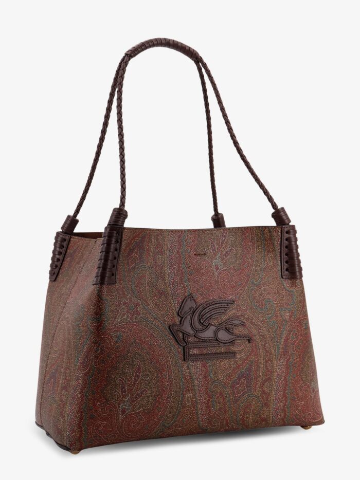Etro Libra M Arnica Paisley Fabric Shopping Bag