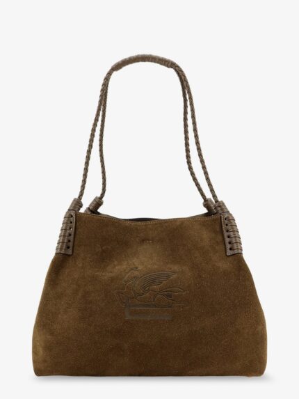 Etro Libra S Arnica Suede Shopping Bag