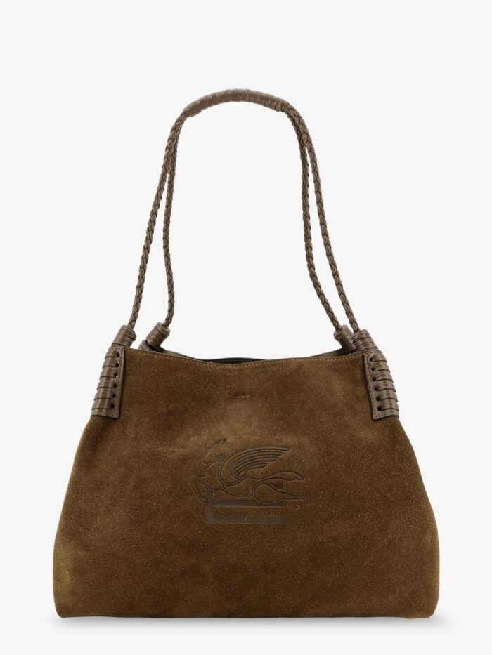 Etro Libra S Arnica Suede Shopping Bag