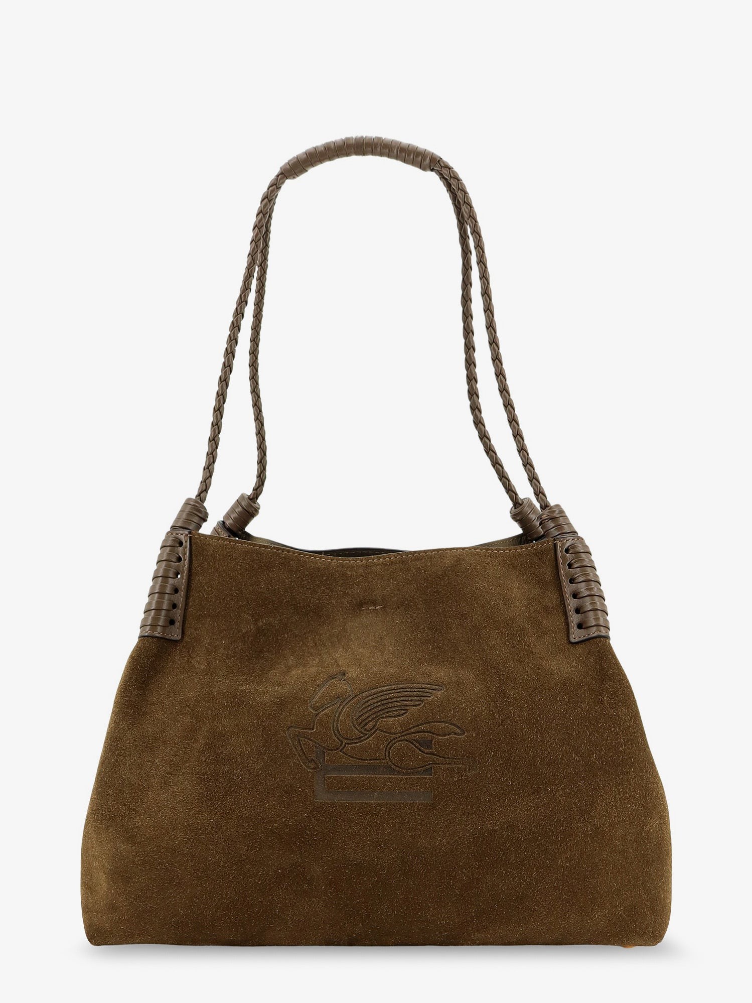 Etro Libra S Arnica Suede Shopping Bag