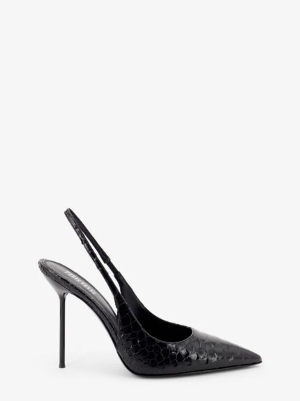 PARIS TEXAS Lidia Pump In Leather With Python Print