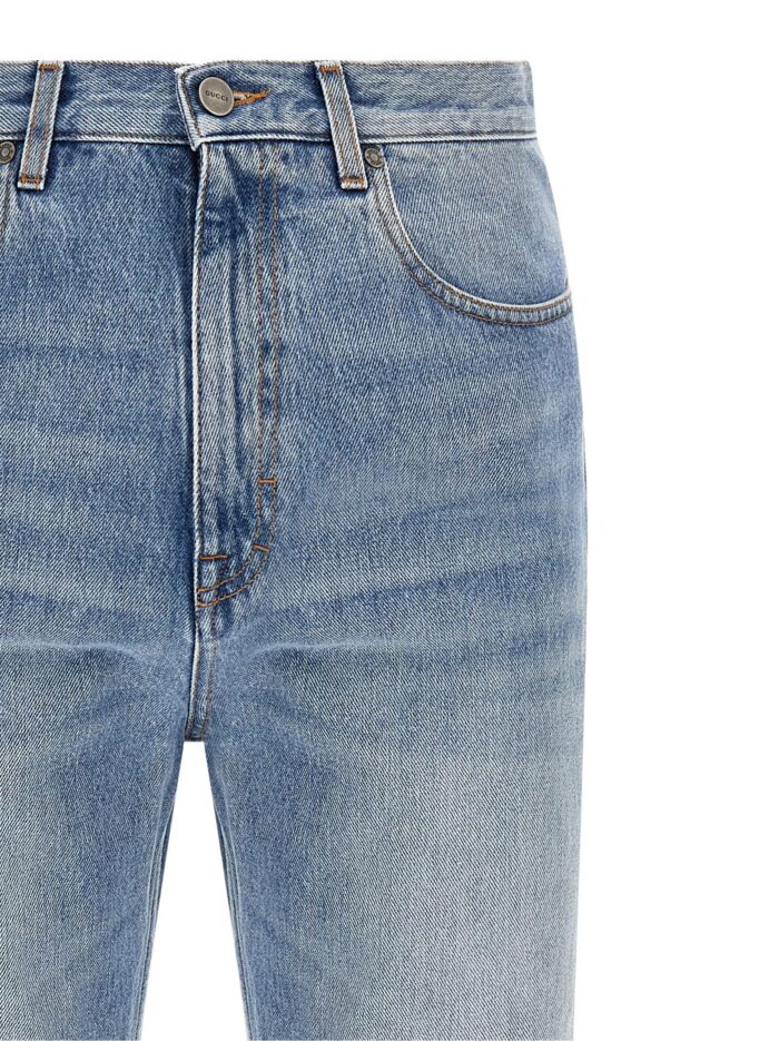 Gucci Light Blue Jeans Delavé