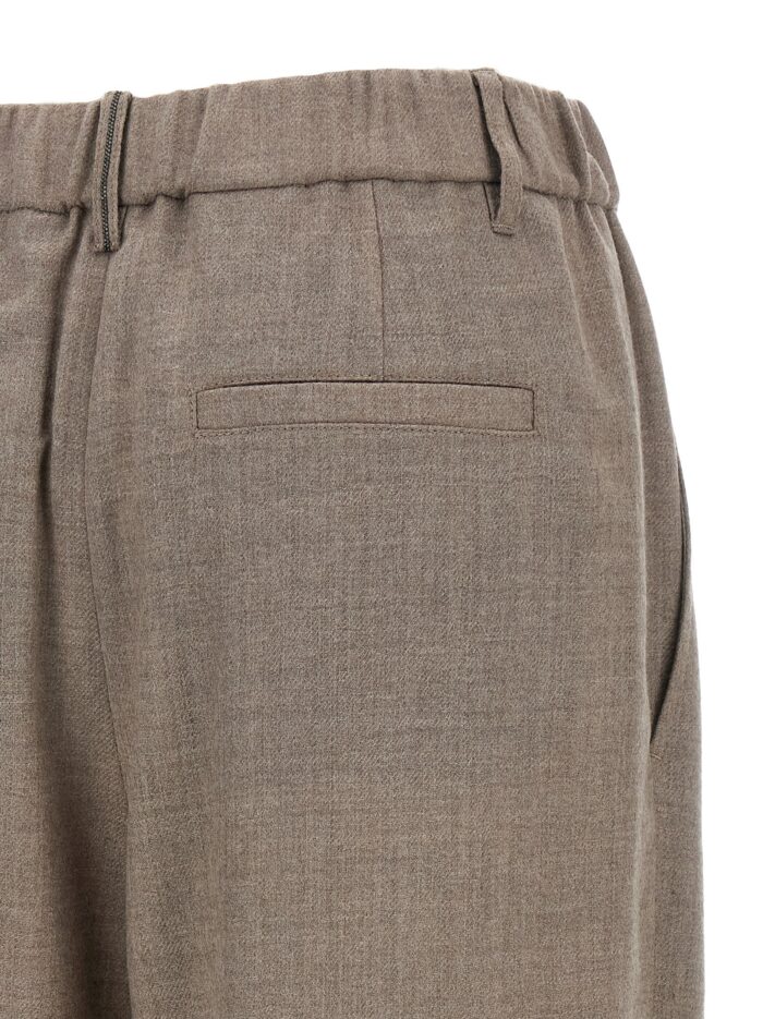 Brunello Cucinelli Light Pants With Pleats