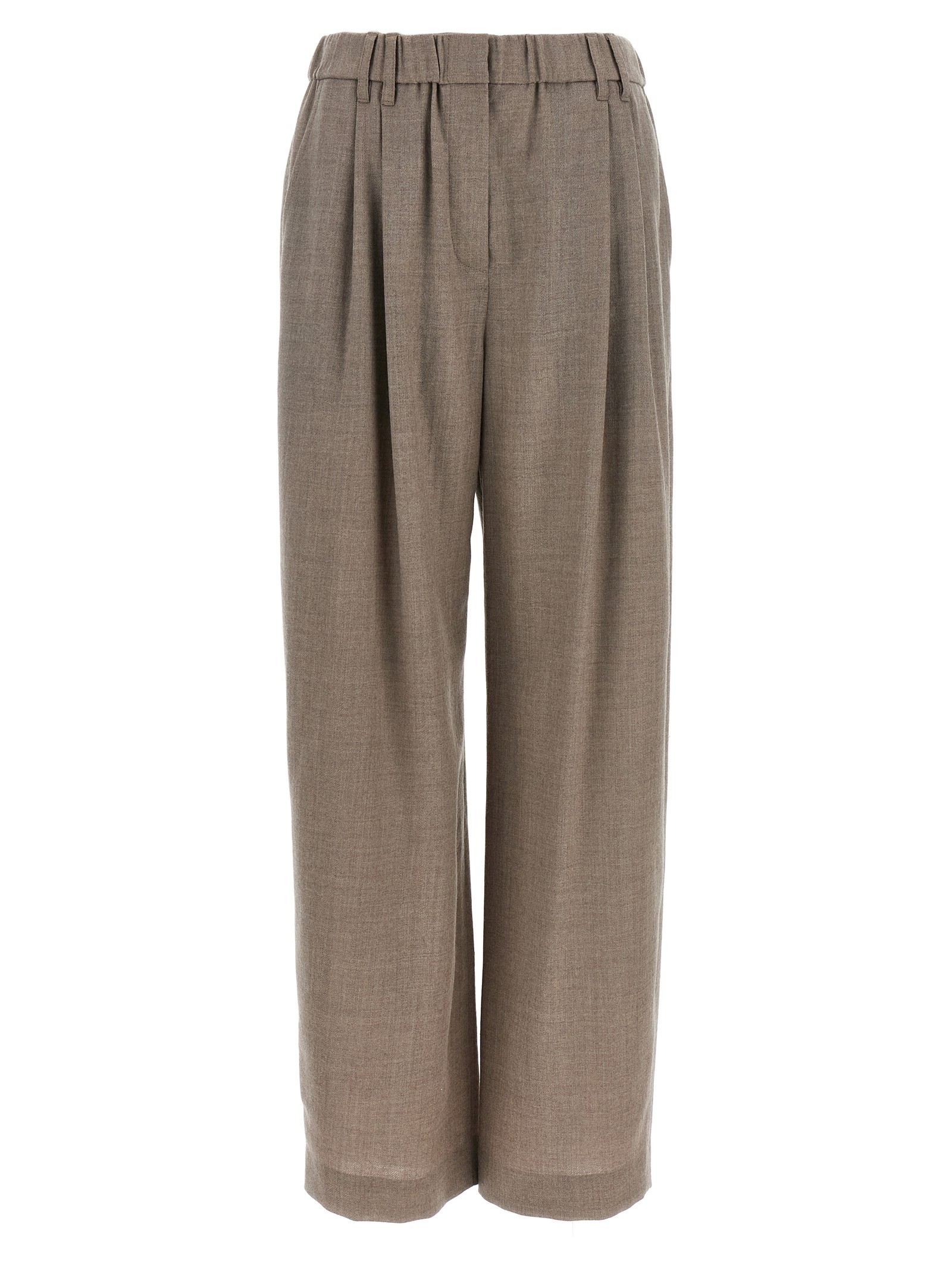 Brunello Cucinelli Light Pants With Pleats