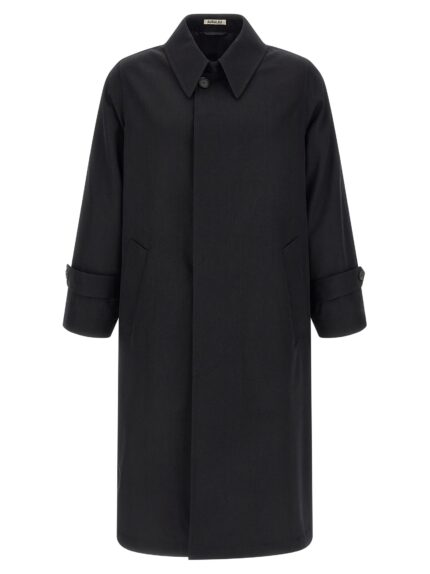 AURALEE 'Light Wool Gabardine' Trench Coat