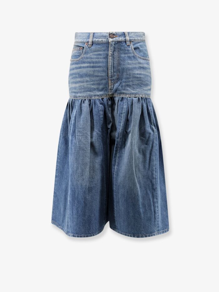 chloe' lightweight cotton denim fabric skirt/trousers CHLOE' Lightweight Cotton Denim Fabric Skirt/trousers