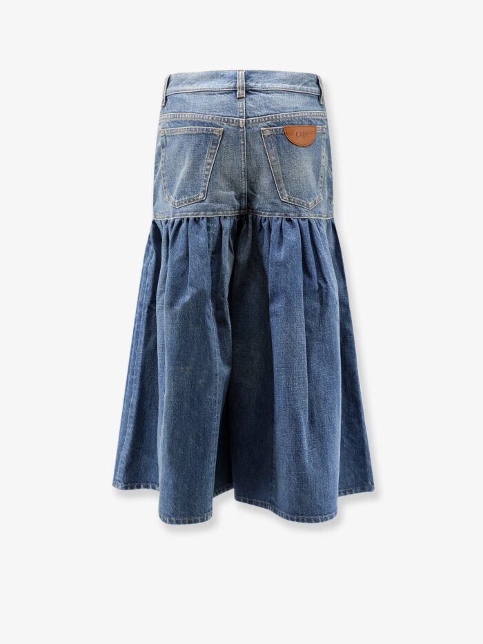 CHLOE' Lightweight Cotton Denim Fabric Skirt/trousers
