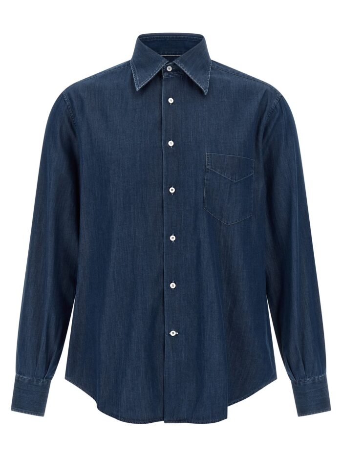 brunello cucinelli lightweight denim shirt Brunello Cucinelli Lightweight Denim Shirt