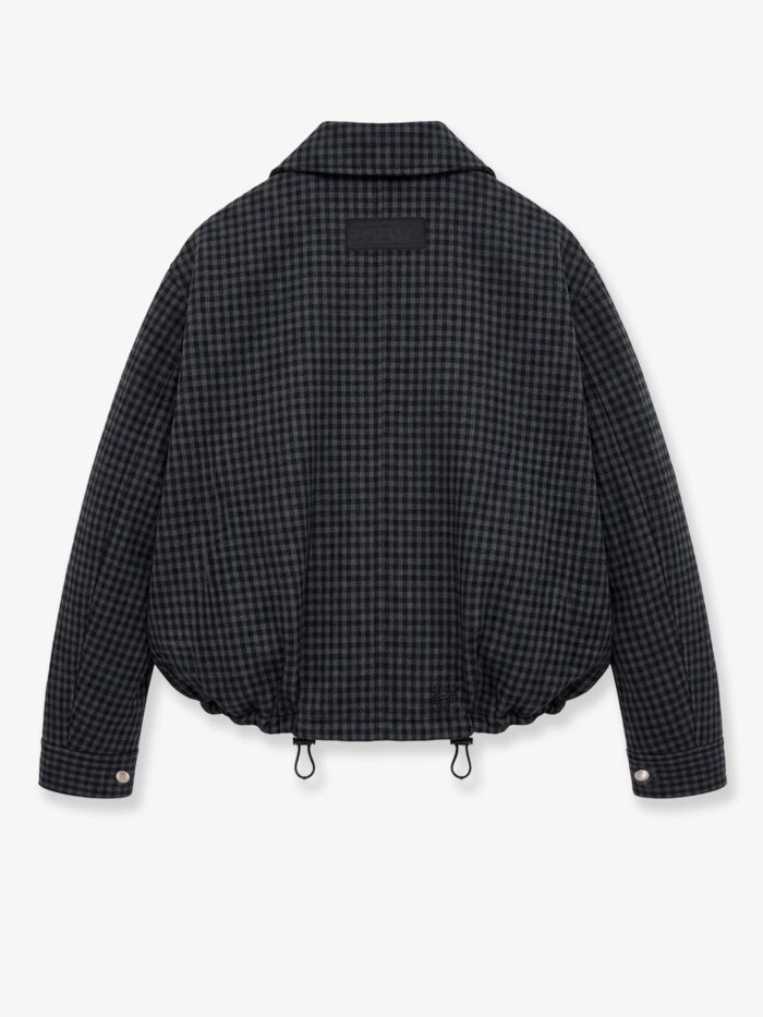 LOEWE Lightweight Wool Jacket With A Check Pattern