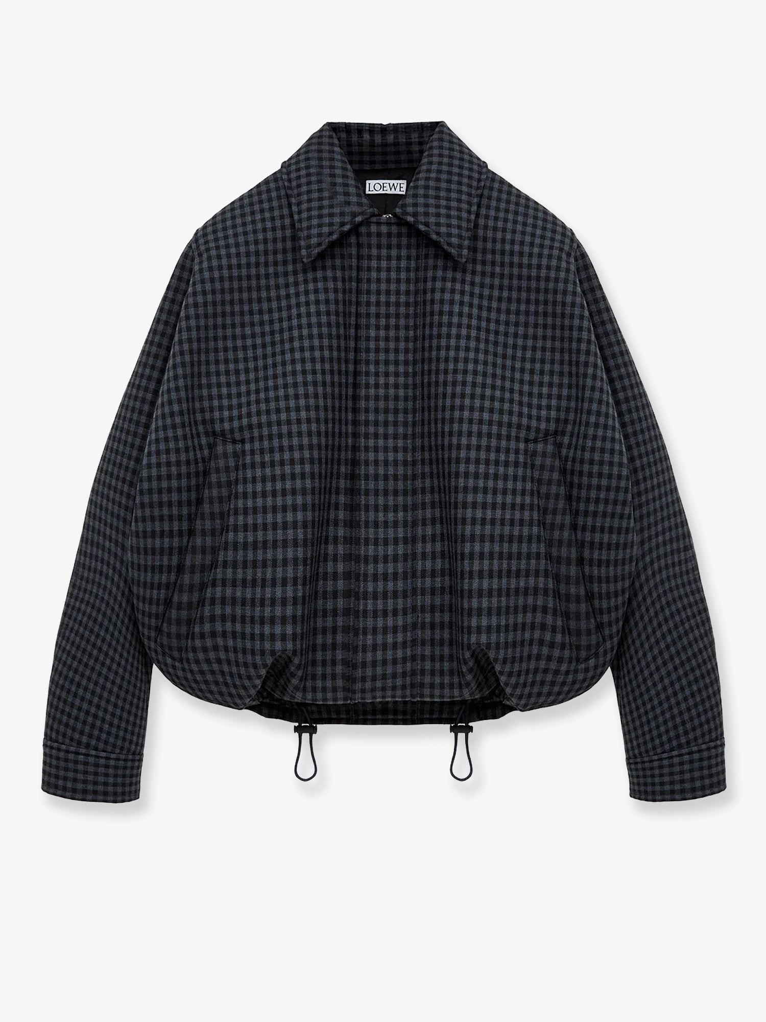 LOEWE Lightweight Wool Jacket With A Check Pattern