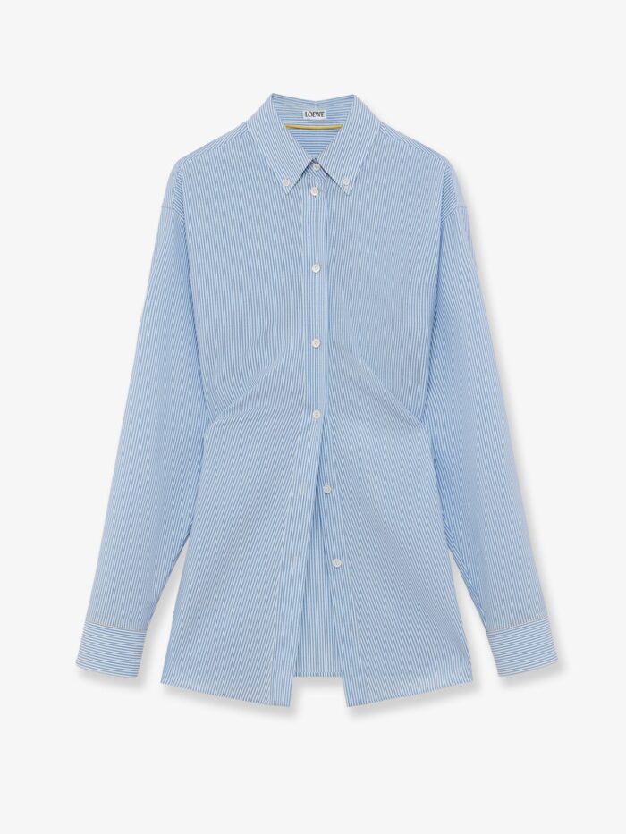 loewe lightweight wool striped shirt LOEWE Lightweight Wool Striped Shirt