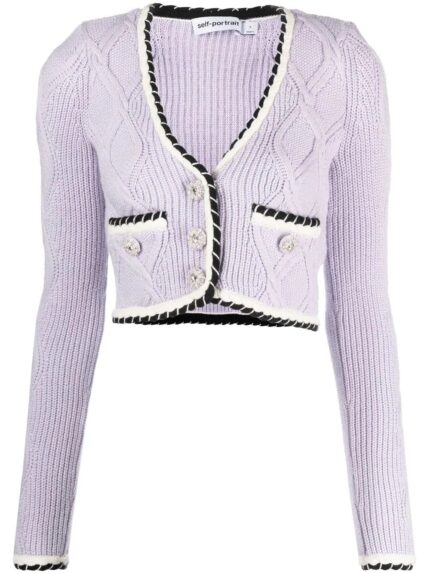 Lilac Knit Cardigan