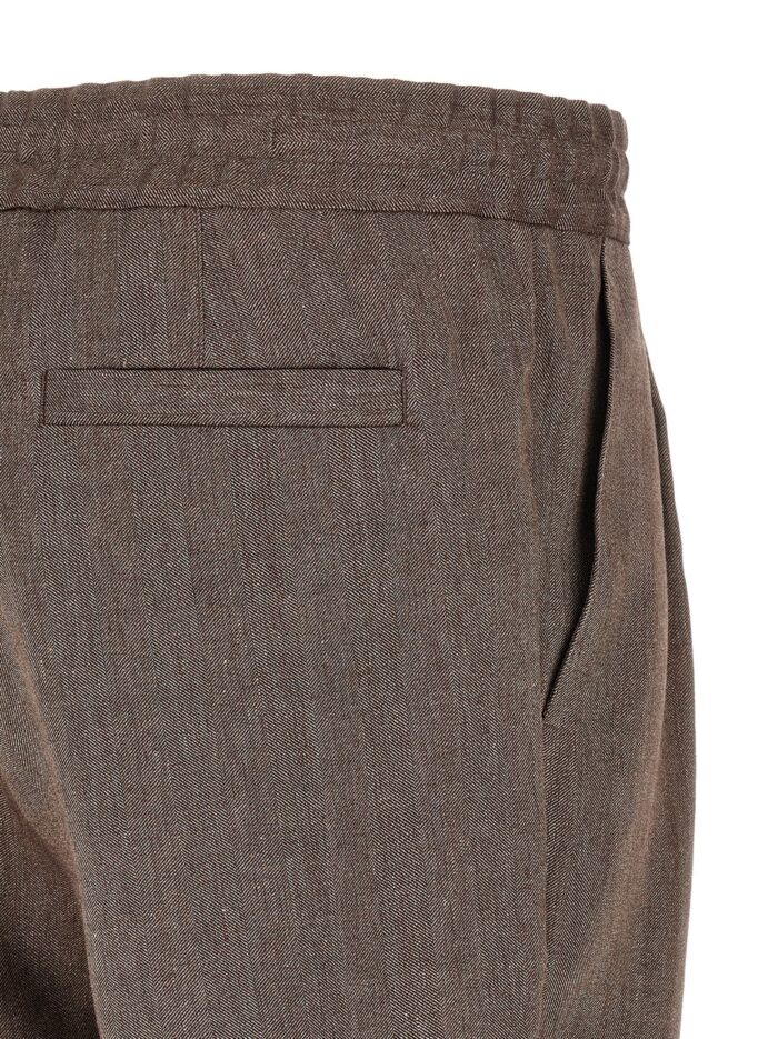 Brunello Cucinelli Linen And Wool Bermuda Shorts