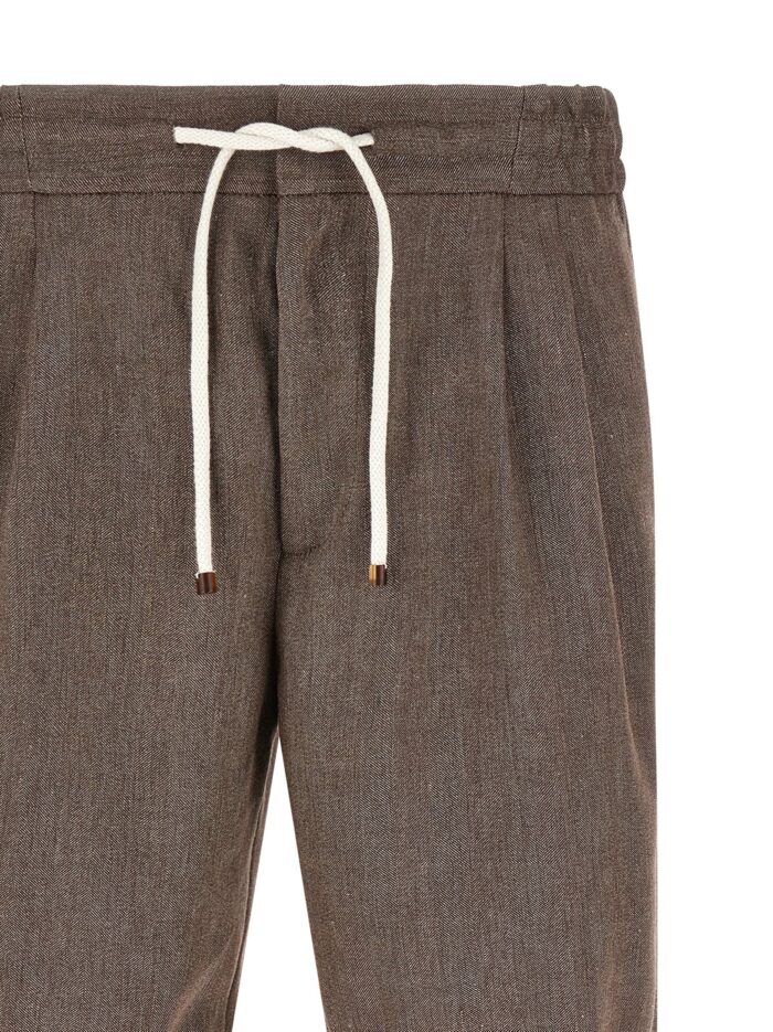 Brunello Cucinelli Linen And Wool Bermuda Shorts