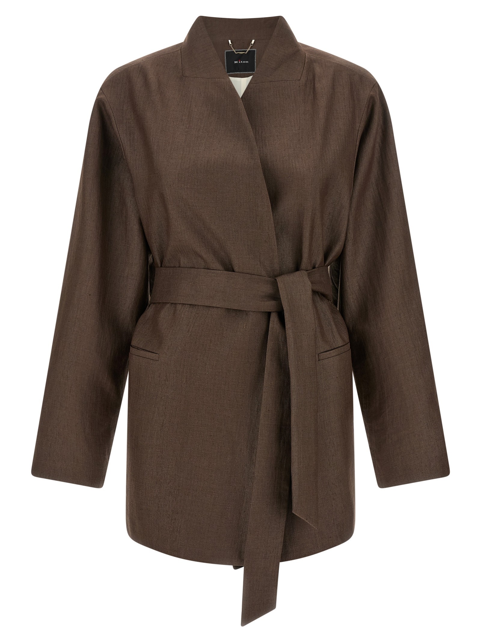 KITON Linen Blend Blazer