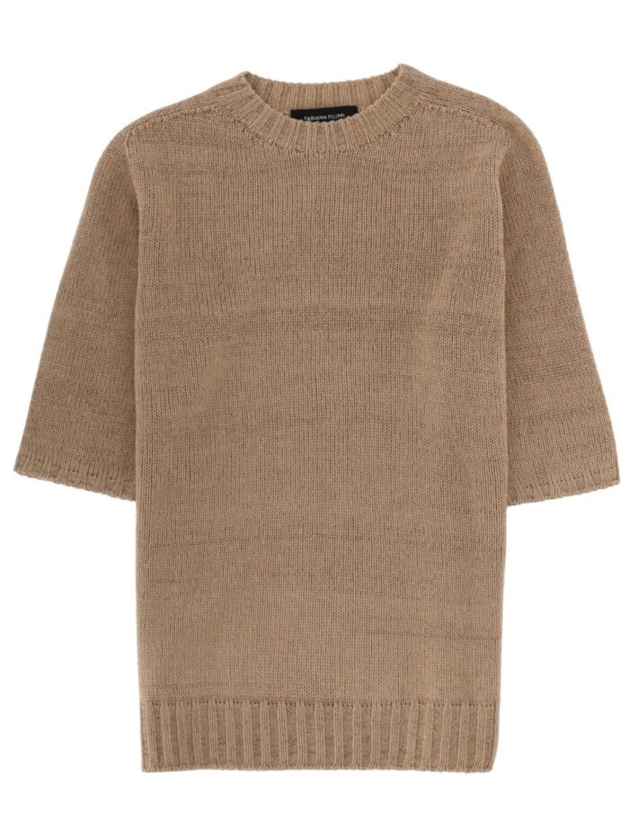 fabiana filippi linen blend t shirt Fabiana Filippi Linen Blend T-shirt