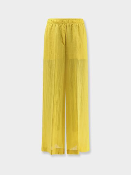 Nude Linen Blend Trousers