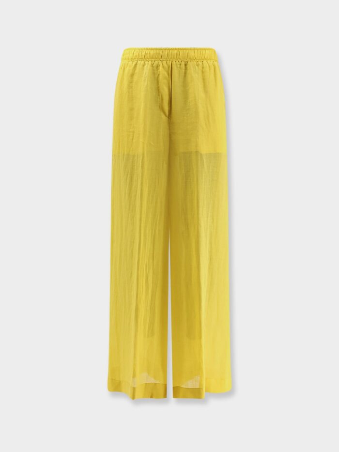 nude linen blend trousers Nude Linen Blend Trousers
