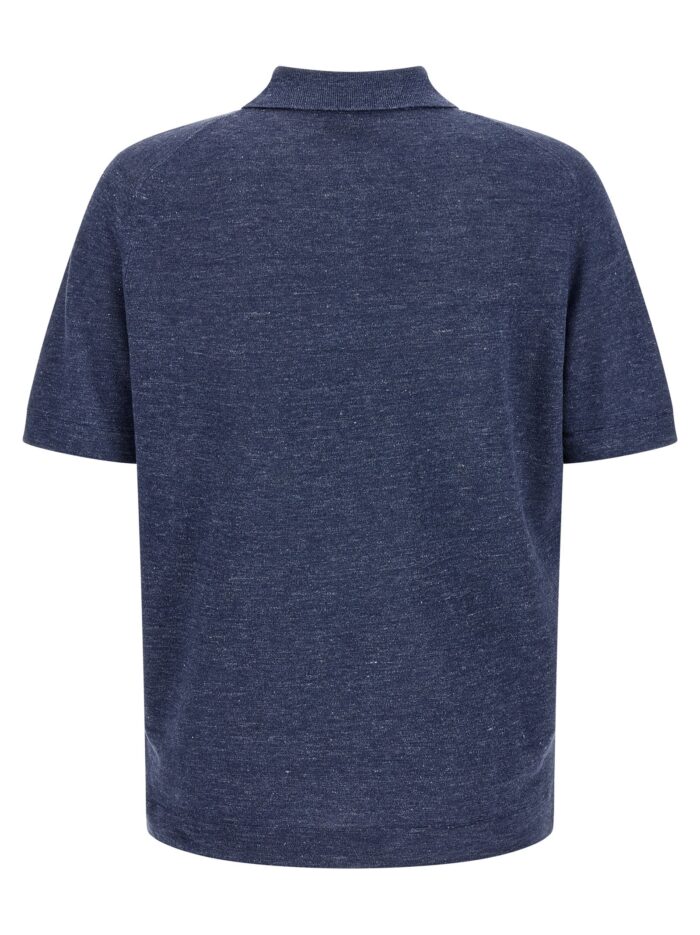 Brunello Cucinelli Linen Cotton Polo Shirt
