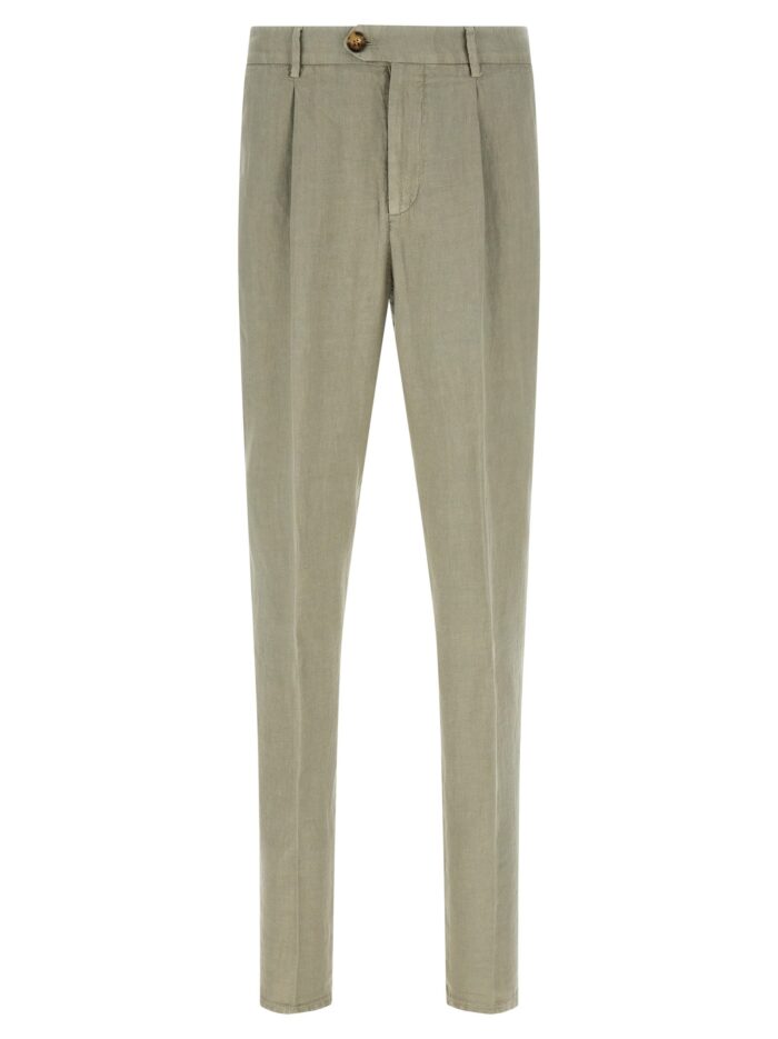 brunello cucinelli linen gabardine trousers Brunello Cucinelli Linen Gabardine Trousers