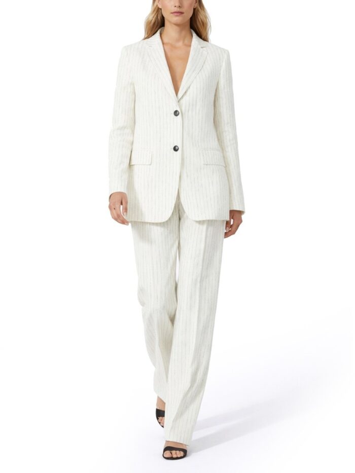 Max Mara LINEN PINSTRIPE BLAZER