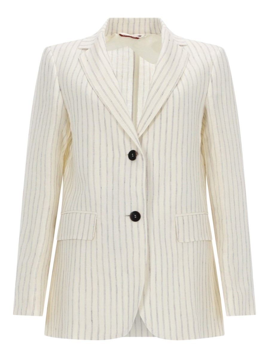 Max Mara LINEN PINSTRIPE BLAZER