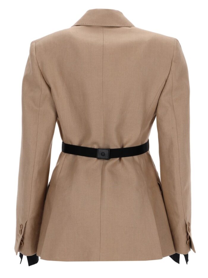 Max Mara LINEN "SLING" DOUBLE-BREASTED BLAZER