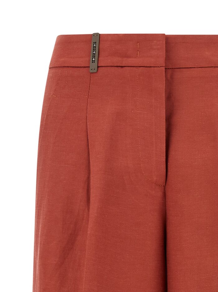 PESERICO Linen Viscose Bermuda Shorts