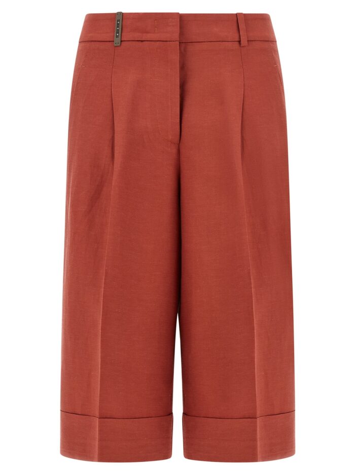 peserico linen viscose bermuda shorts PESERICO Linen Viscose Bermuda Shorts