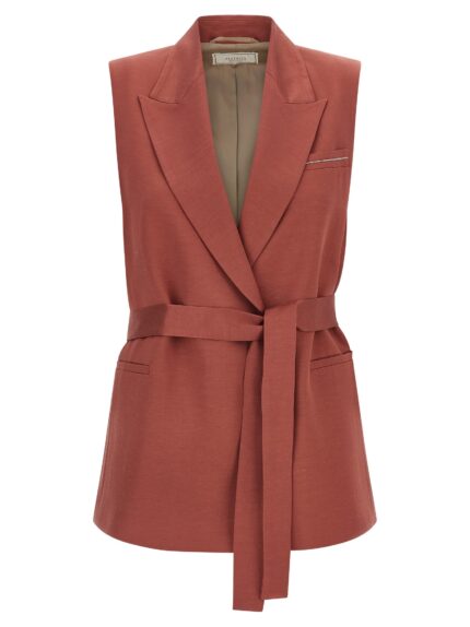 PESERICO Linen Viscose Vest
