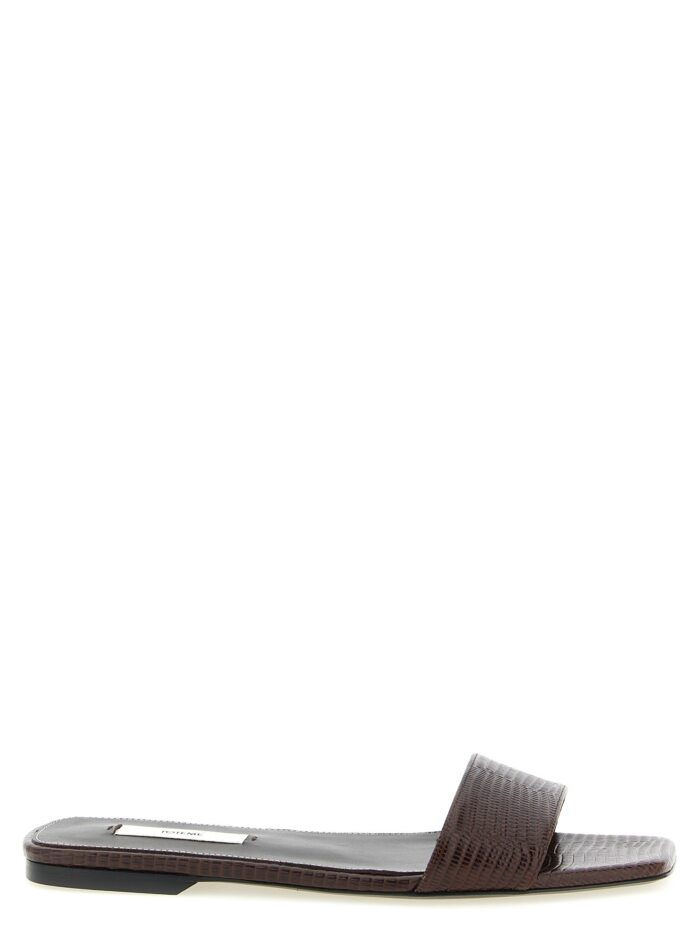 toteme lizard leather sandals TOTEME Lizard Leather Sandals