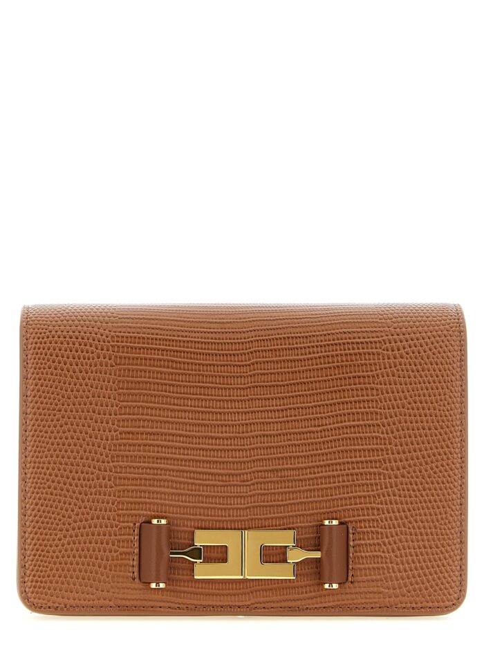 elisabetta franchi lizard print crossbody bag Elisabetta Franchi Lizard Print Crossbody Bag