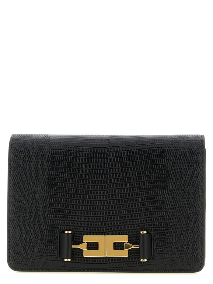 Elisabetta Franchi Lizard Print Crossbody Bag