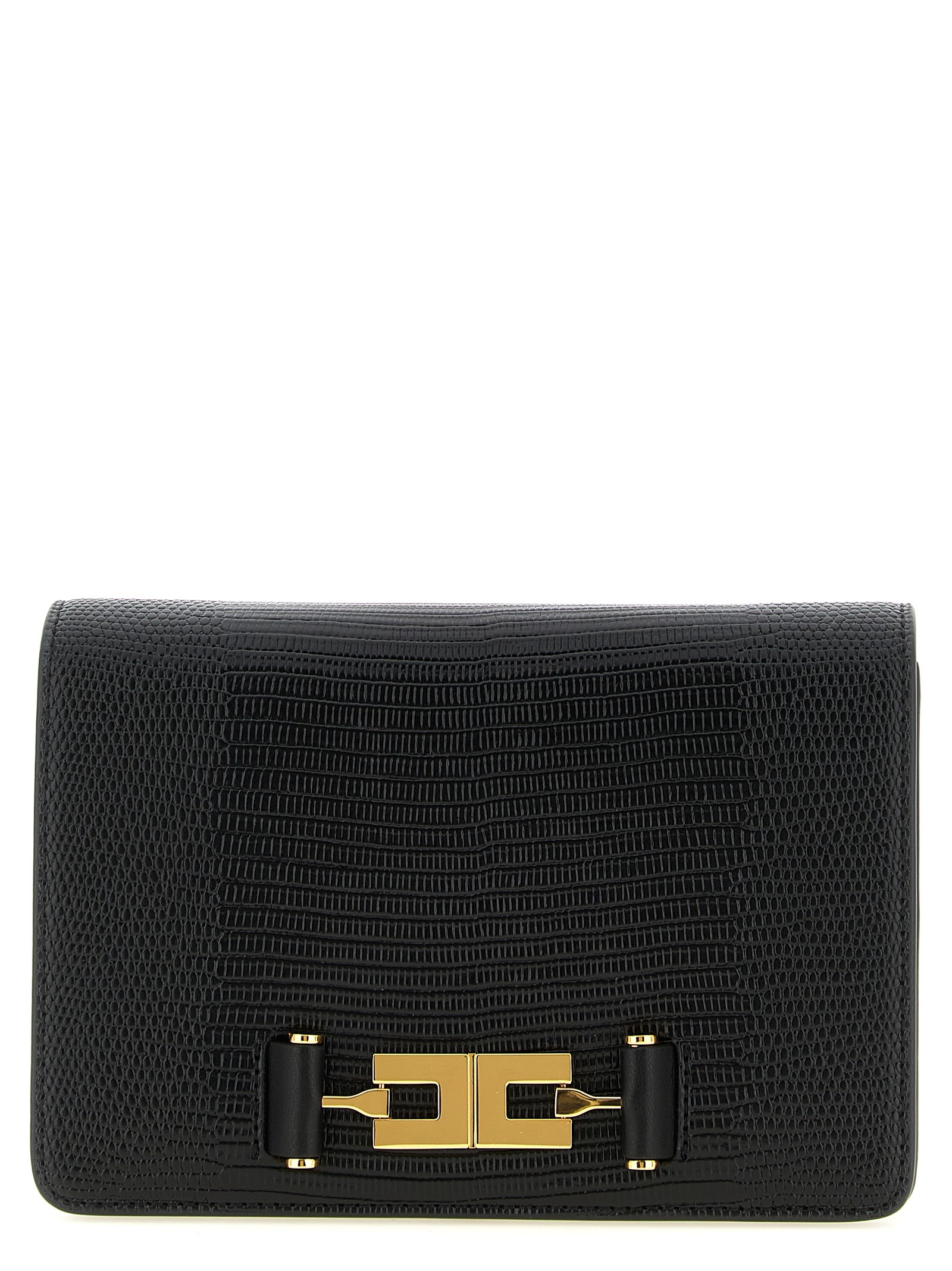 Elisabetta Franchi Lizard Print Crossbody Bag
