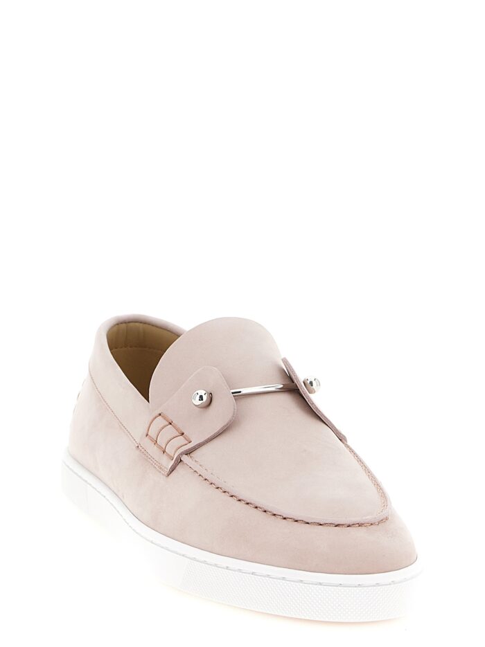 CHRISTIAN LOUBOUTIN Loafers With 'Chambeliboat' Metal Detail
