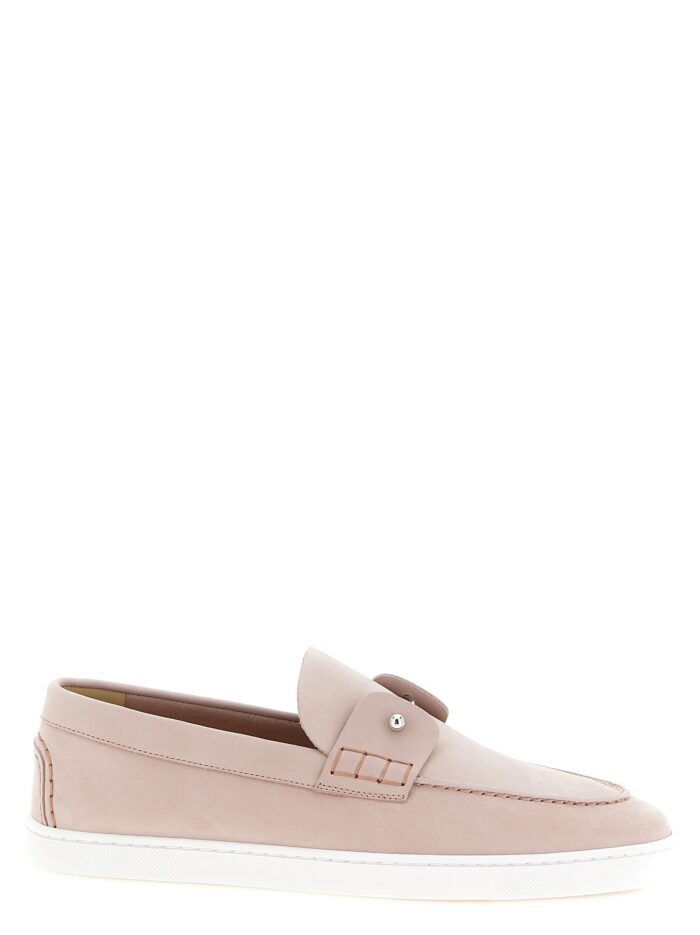 christian louboutin loafers with 'chambeliboat' metal detail CHRISTIAN LOUBOUTIN Loafers With 'Chambeliboat' Metal Detail