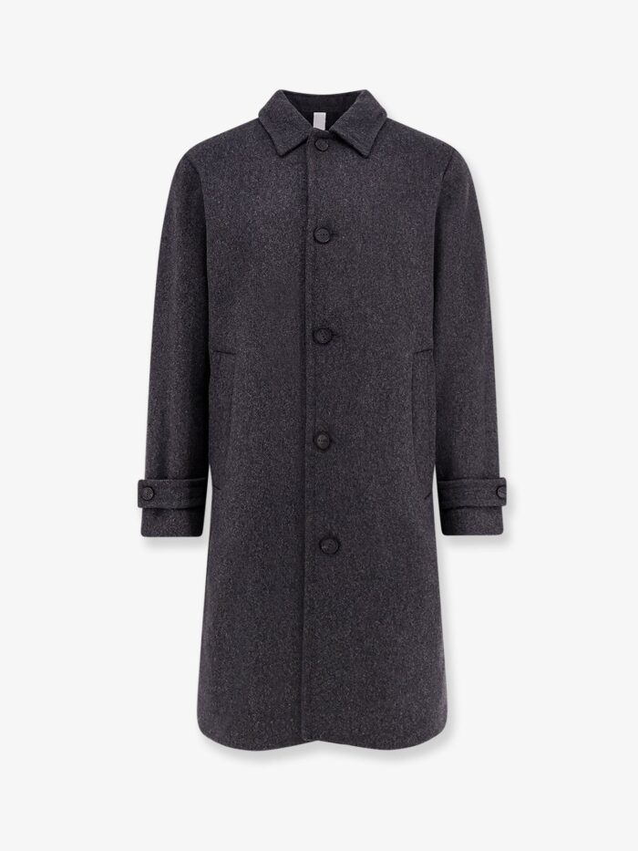 hevo loconia single breasted wool blend coat Hevo Loconia Single-breasted Wool Blend Coat
