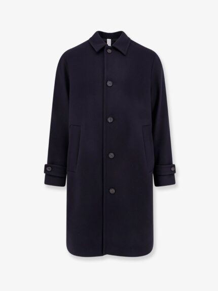 Hevo Loconia Single-breasted Wool Blend Coat