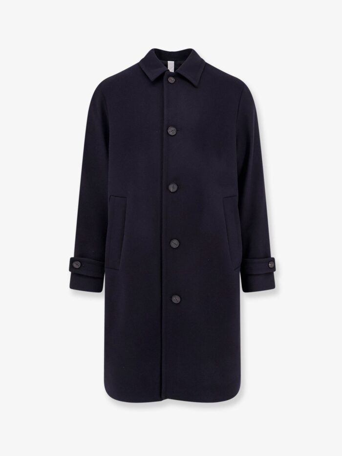 hevo loconia single breasted wool blend coat Hevo Loconia Single-breasted Wool Blend Coat