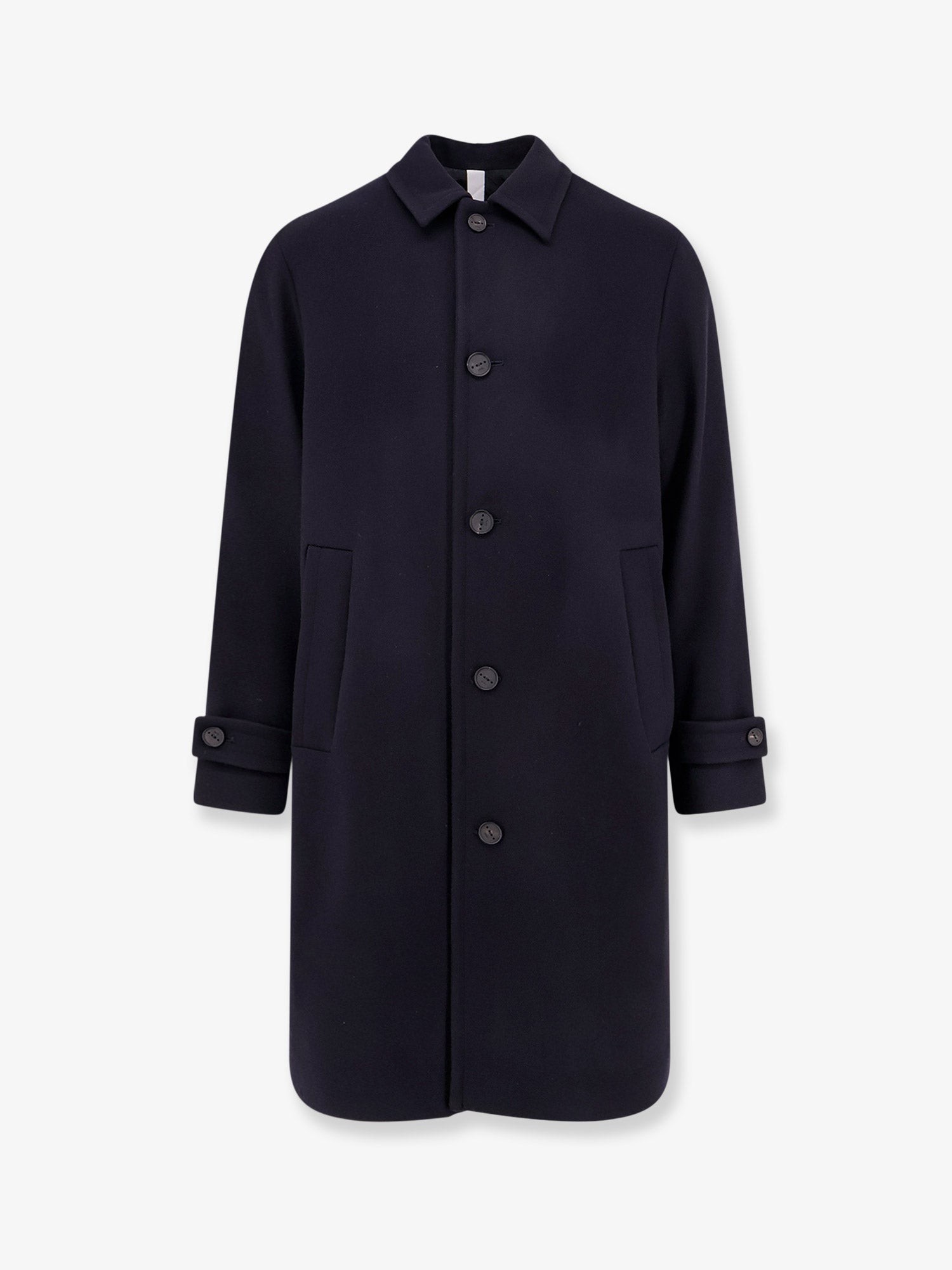 Hevo Loconia Single-breasted Wool Blend Coat