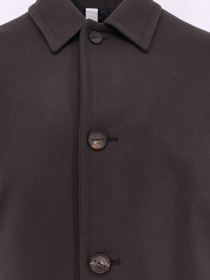 Hevo Loconia Single-Breasted Wool Blend Coat