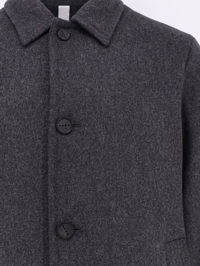 Hevo Loconia Single-breasted Wool Blend Coat