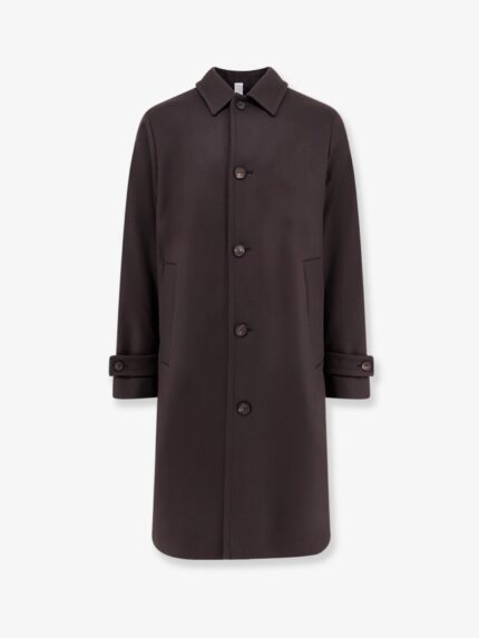 Hevo Loconia Single-Breasted Wool Blend Coat